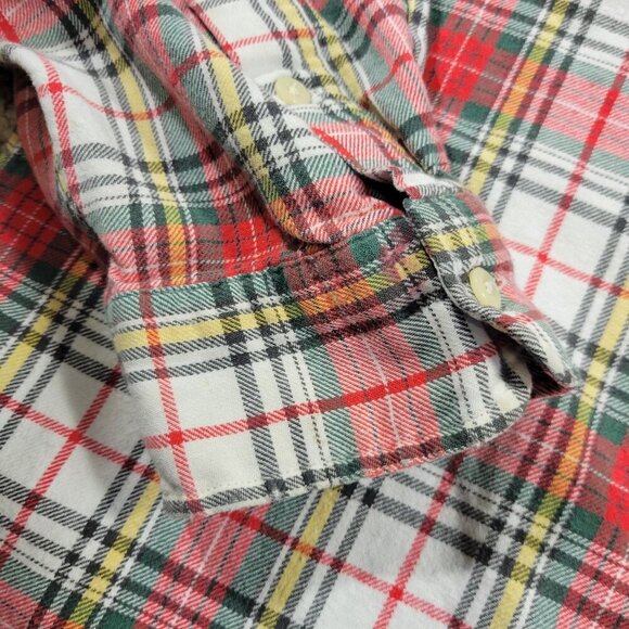 Polo Ralph Lauren Shirt Mens 2XL Colorful Button Down Plaid Blaire Long Sl Flaw* - Picture 8 of 10